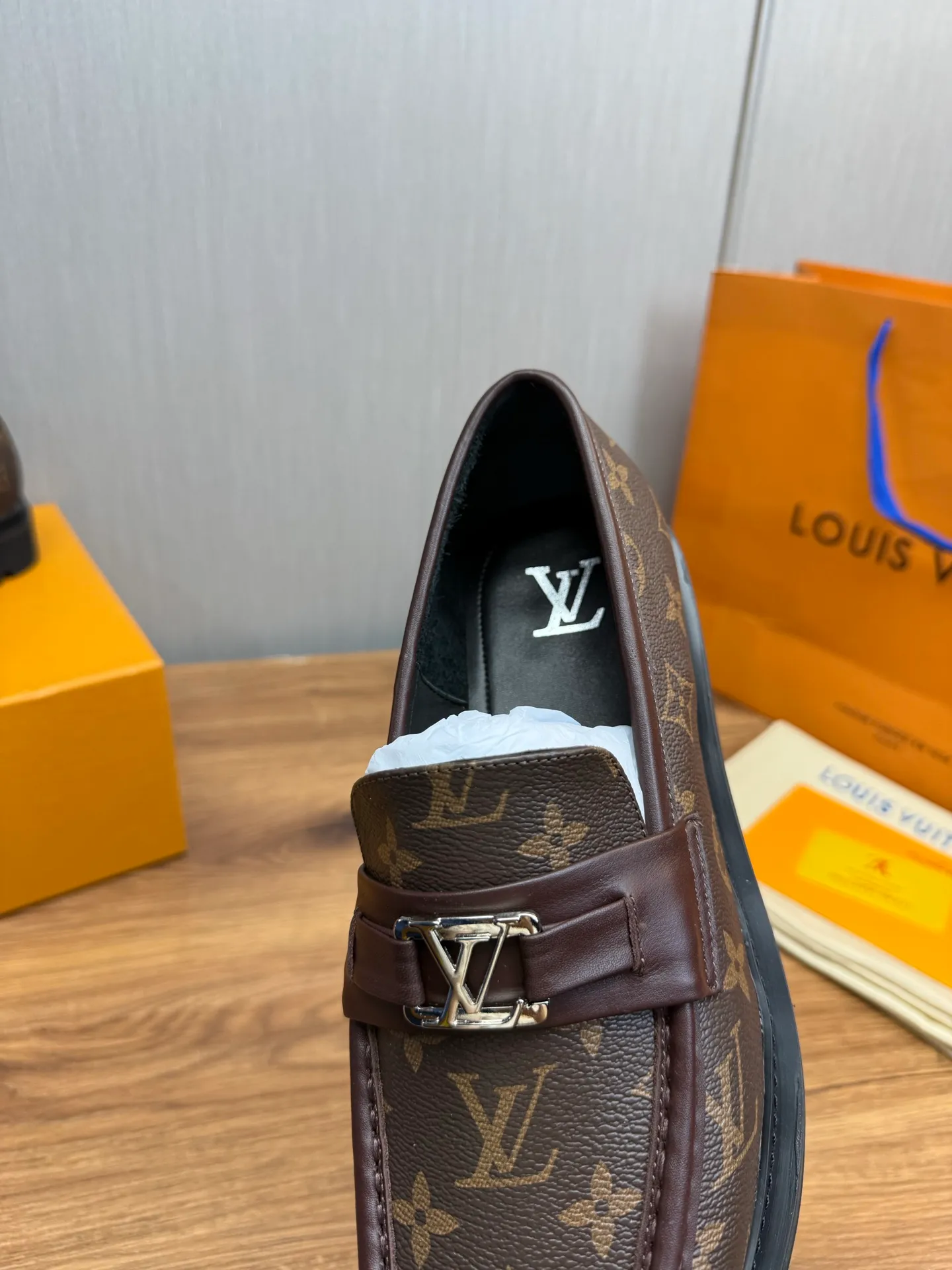 Factory 680💰 LV. Men's business casual leather shoes, all made of imported original brand leather, just to create a more comfortable wearing experience, original non-slip and wear-resistant outsole ✔️16-45 (38.45 non-returnable)
